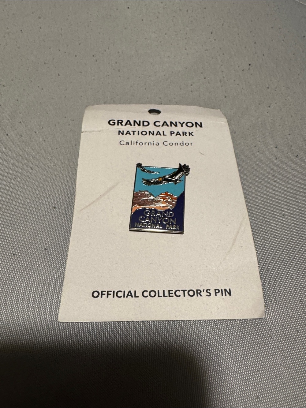Grand Canyon National Park California Condor Collector Pin - Blue